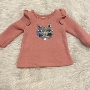 NWT Carter’s cat sweatshirt size 6m